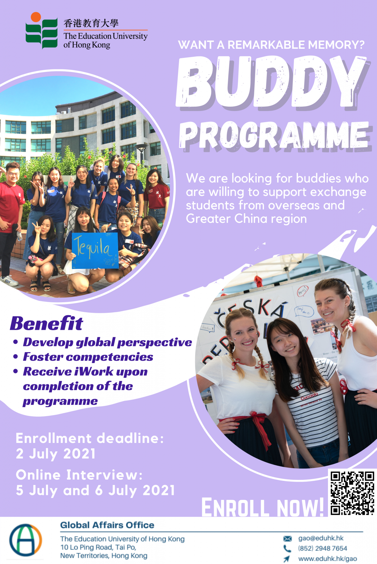 Recruitment for Buddy Programme